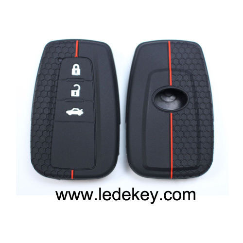 3 buttons Silicone key cover for Toyota