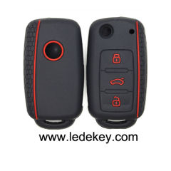 3 silicone key cover for VW