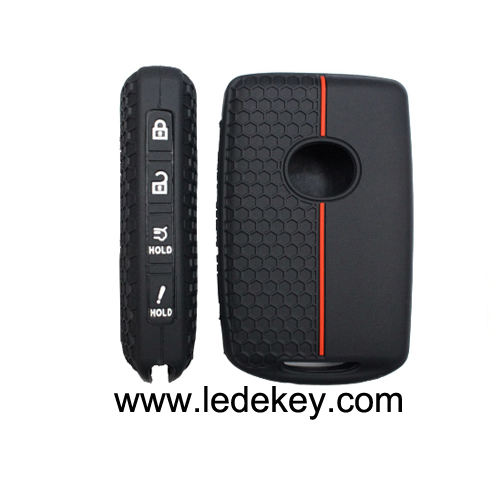 4 buttons Silicone key cover for Mazda