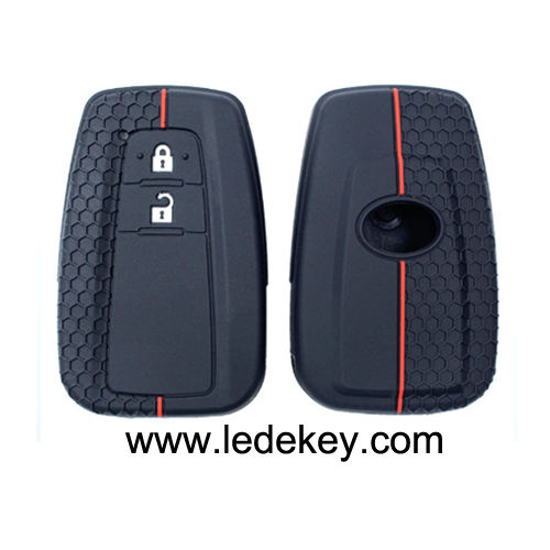 2 buttons Silicone key cover for Toyota