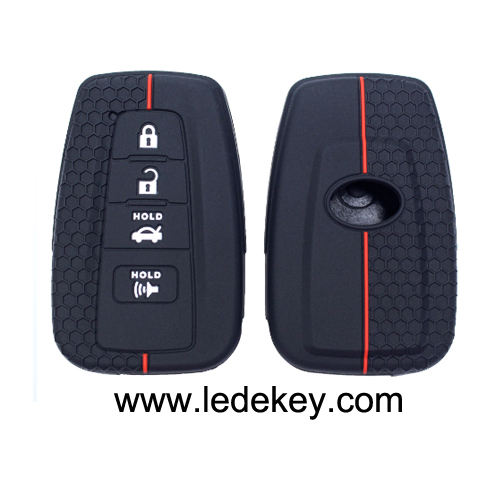 4 buttons Silicone key cover for Toyota