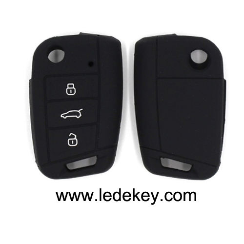 3 silicone key cover for VW