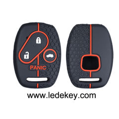 3+1 button Silicone key cover for Honda