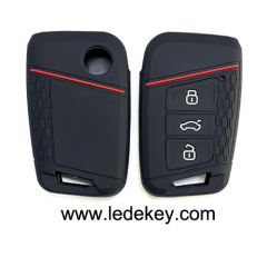 3 silicone key cover for VW