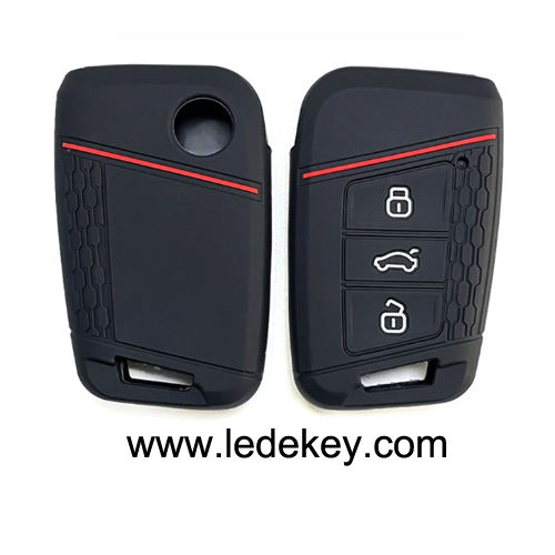 3 silicone key cover for VW