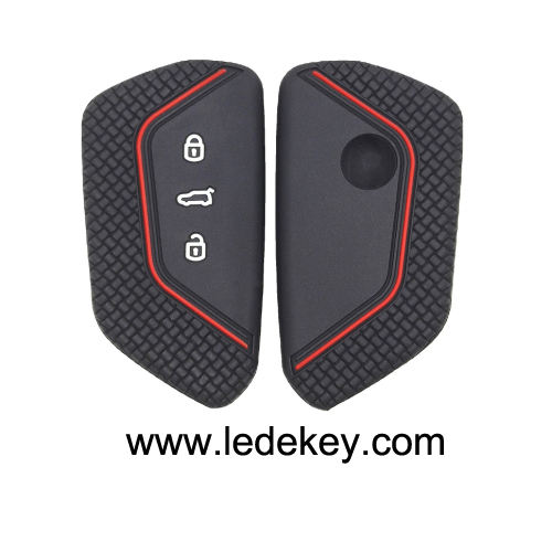 3 silicone key cover for VW