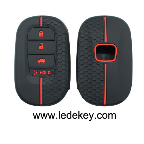 4 button Silicone key cover for Honda