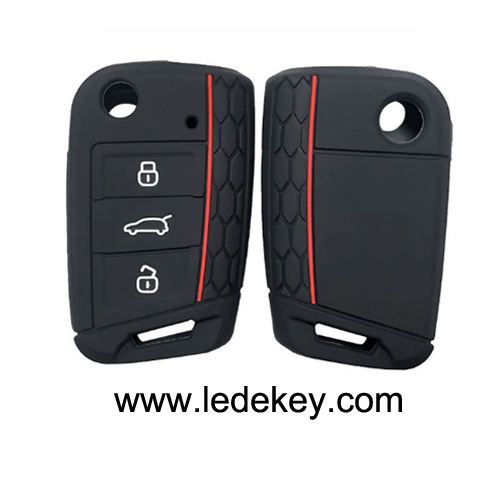3 silicone key cover for VW