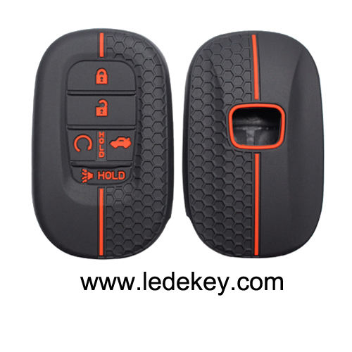 5 button Silicone key cover for Honda