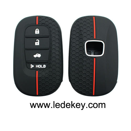 4 button Silicone key cover for Honda