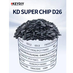 KEYDIY KD super chip D26 ，support to generate ID11 ID12/ID13/7935(ID33)/ID46(PCF7936/PCF7946) /8e/7935(40/41/42/43144) ID46(EX,PCF7937)/ID46(EE,PCF7947) ID47(PFC7938)/ID48/ID49(PCF7939V) ID4C/ID44/80/ID64/1D4E/ ID8A/ID8C