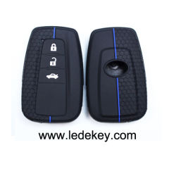 3 buttons Silicone key cover for Toyota