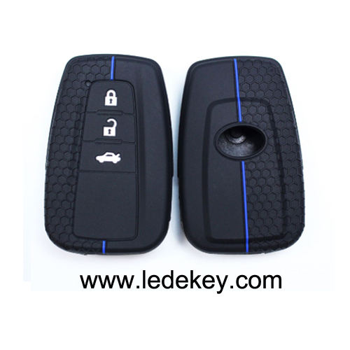 3 buttons Silicone key cover for Toyota