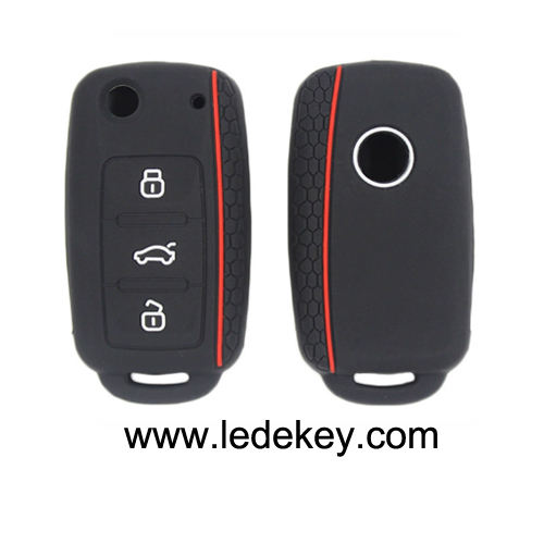 3 silicone key cover for VW