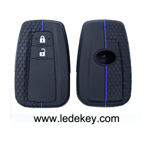2 buttons Silicone key cover for Toyota