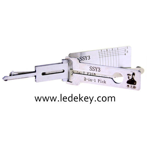 Original Lishi SSY3 2in1 Decoder and Pick for SSANGYONG