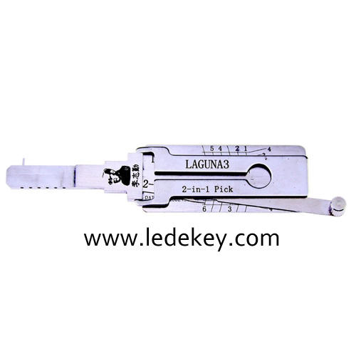 Original Lishi LAGUNA3 2in1 Decoder and Pick for Samsung Renault Laguna 3