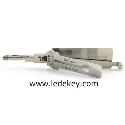 Original Lishi SX9 2in1 Decoder and Pick for Peugeot/Citroen