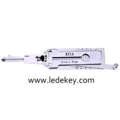 Original Lishi KY14 2in1 Decoder and Pick for KIA
