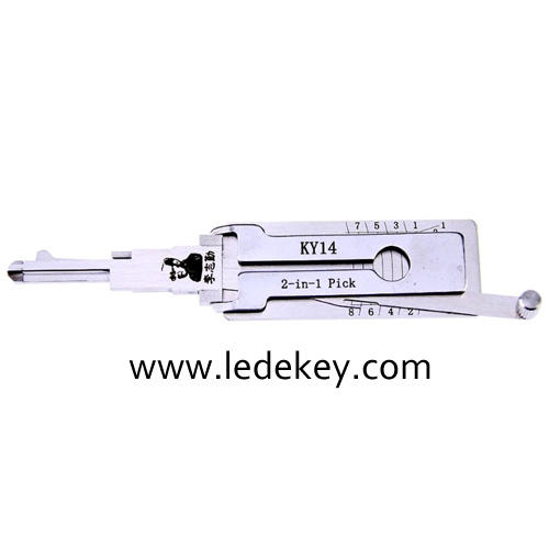 Original Lishi KY14 2in1 Decoder and Pick for KIA