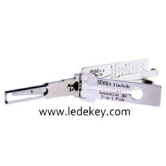 Original Lishi VW HU66 V.3 2-in-1 Decoder and Pick for VW,Audi,Skoda,Seat,Greatwall,Bently,Porsche,Lamborghini,Bugatti