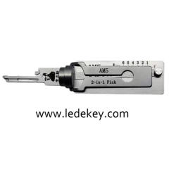 Original  Lishi AM5 2-in-1 Pick & Decoder for American Lock Padlocks Keyway