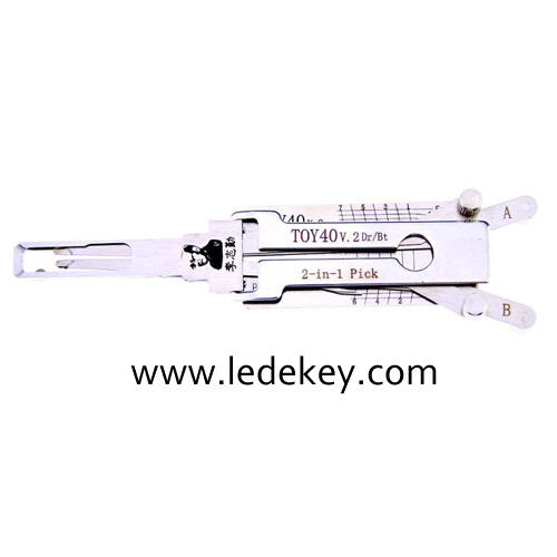 Original Lishi TOY40 2in1 Decoder and Pick for Toyota/Lexus