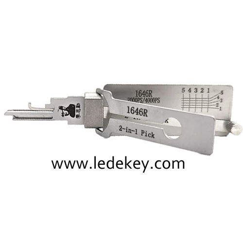 Original Lishi 1646R 2-in-1 Pick & Decoder for National CompX Mailbox Locks C9100 / C8700 / 1646R