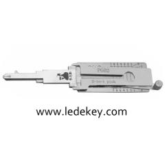 Original Lishi PGO2 2-in-1 Decoder and Pick for Piaggio / Vespa Scooters