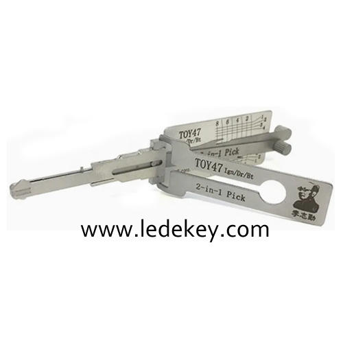 Original Lishi TOY47 2in1 Decoder and Pick for TOYOTA