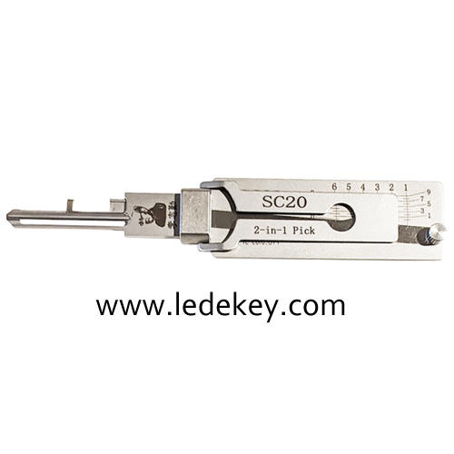 Original Lishi SC20 2-in-1 Pick & Decoder for Schlage L Keyway