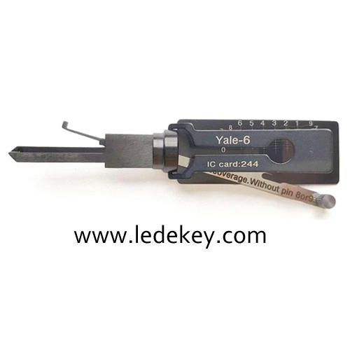 Original Yale-6 2-in-1 Pick & Decoder for YALE 6-Pin Rim Cylinder