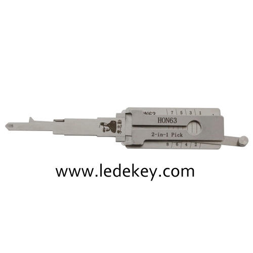 Original Lishi HON63 2-in-1 Pick & Decoder for Honda Motorbike with Magnetic Gate