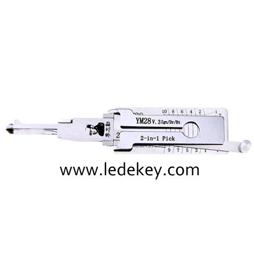 Original Lishi YM28 2in1 Decoder and Pick for Vauxhall/Opel