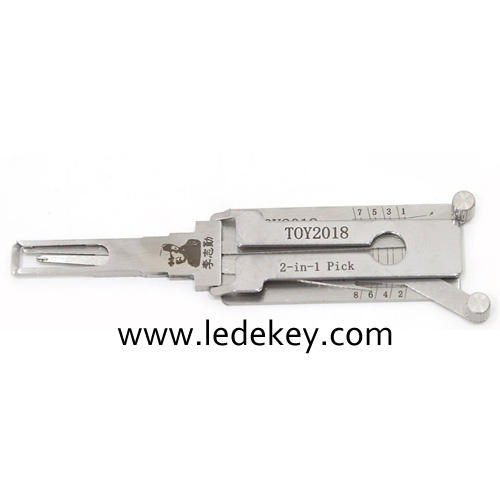 Original Lishi TOY2018 2in1 Decoder and Pick for Toyota 2018 Keyway