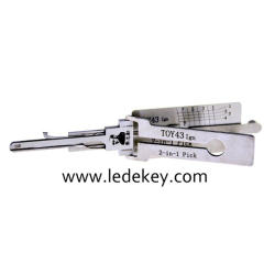 Original Lishi TOY43 Ign (Ignition) 2in1 Decoder and Pick for Toyota
