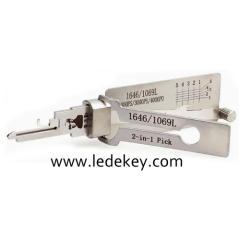 Original Lishi 1646 2-in-1 Pick & Decoder for National CompX Mailbox Locks C9200 / C8700 / 1646 / 1069L