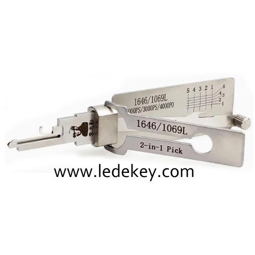 Original Lishi 1646 2-in-1 Pick & Decoder for National CompX Mailbox Locks C9200 / C8700 / 1646 / 1069L