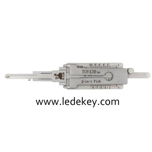 Original Lishi TOY43R Ign (Ignition) 2in1 Decoder and Pick for Subaru/GMC/Chevy