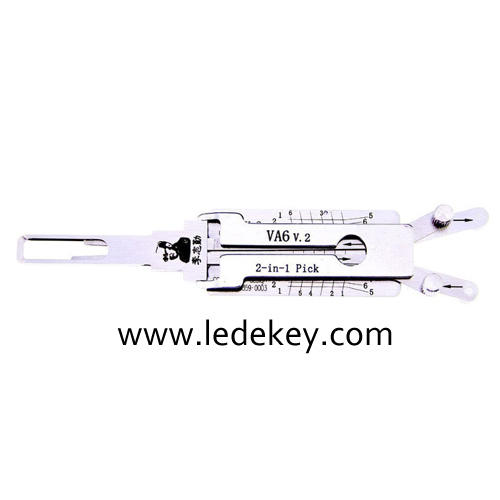 Original Original Lishi VA6 2in1 Decoder and Pick for Peugeot
