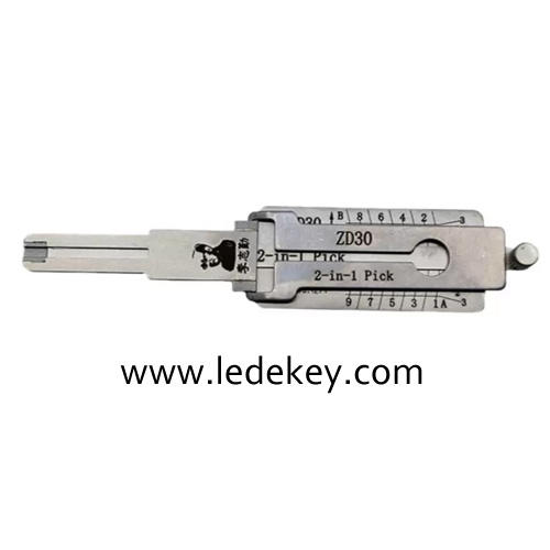 Original Lishi ZD30 2-in-1 Decoder and Pick for Zadi, Aprilia, Ducati Motorbikes