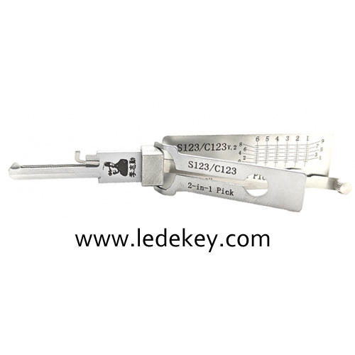 Original Lishi S123/C123 2-in-1 Pick & Decoder for Schlage Locks