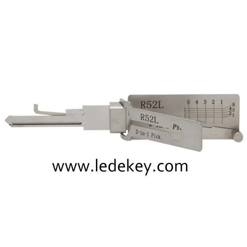 Original Lishi R52L (Lengthened) 2-in-1 Pick & Decoder for Long Philip Brand of Locks