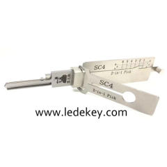 Original Lishi SC4 2-in-1 Pick & Decoder for 6-Pin Schlage Keyway