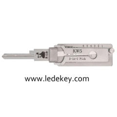 Original Lishi KW5 2-in-1 Pick & Decoder for 6-Pin Kwikset Keyway