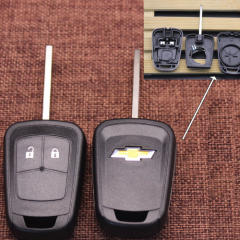 Chevroet 2 button key blank shell With logo