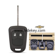 Chevroet 2 button key blank shell With logo