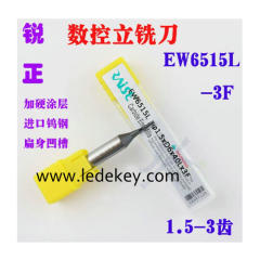 RAISE EW6515L Universal Grade Carbide 1.5mm End Mill Cutter (SEC-E9,CONDOR Xhorse,Miracle A7 A9)