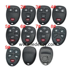 For GM Buick remote key shell with battery holder, (Please choose the model )