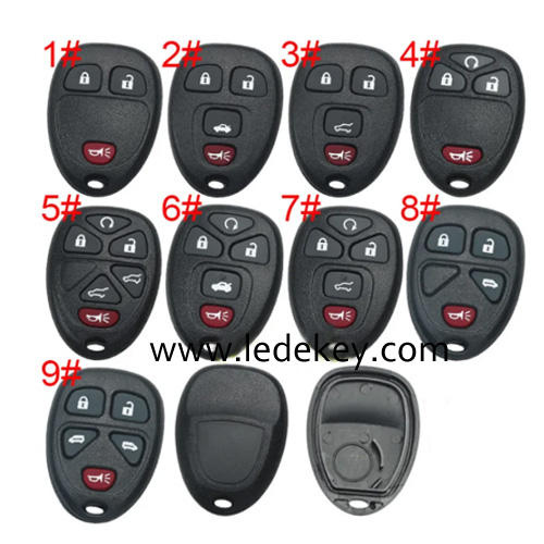 For GM Buick remote key shell with battery holder, (Please choose the model )